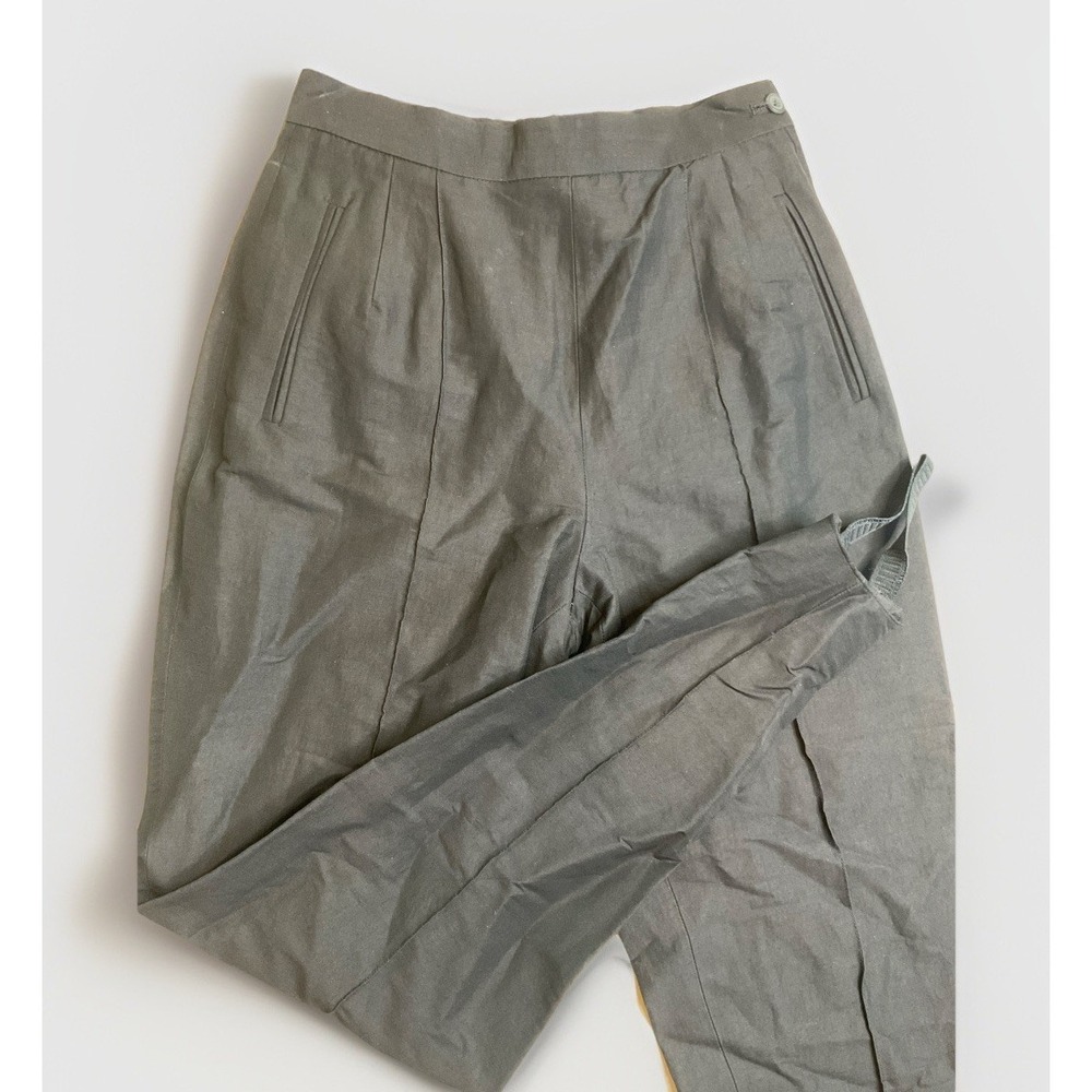 Vintage Stirrup Pants Linen Spandex Liz Claiborne 80s 90s Chic Athluxury